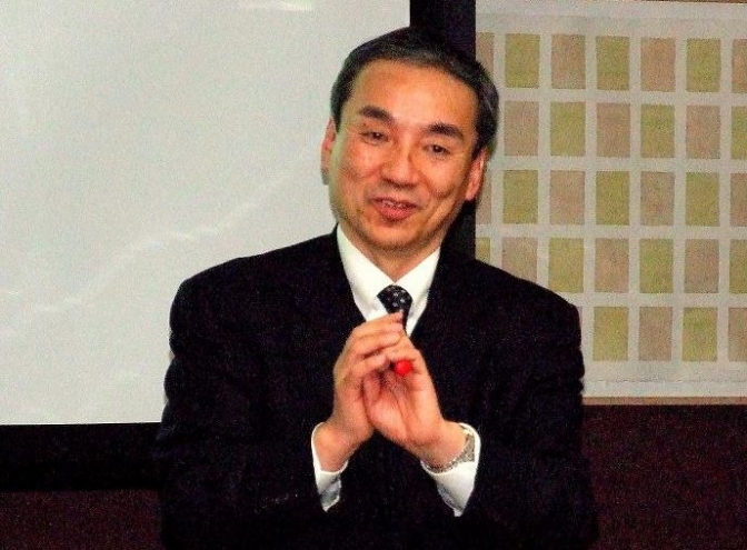 丸の内エクステンション一連の講義を担当する小林高徳氏。２０１２年１月２０日、東京国際フォーラム（東京都中央区）。
