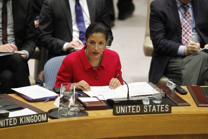 スーザン・ライス米国連大使。２０１２年２月４日、米ニューヨーク国連本部で。（写真提供：国連） 