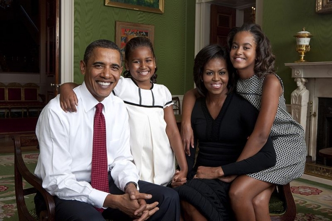 オバマ米大統領一家（写真提供：米ホワイトハウス）