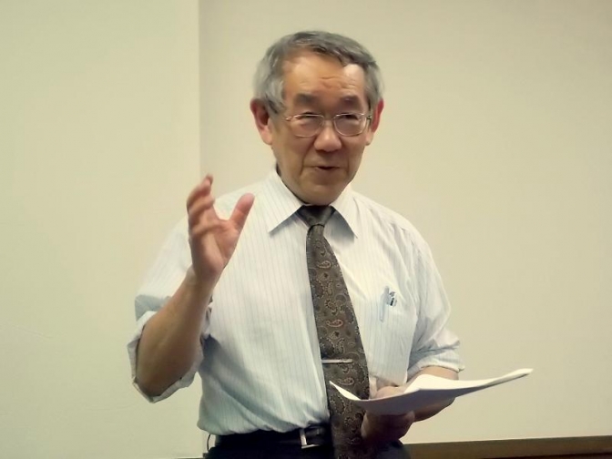 幡ヶ谷キリスト教会牧師住田裕氏。２０１２年６月８日、同教会（東京都渋谷区）で。