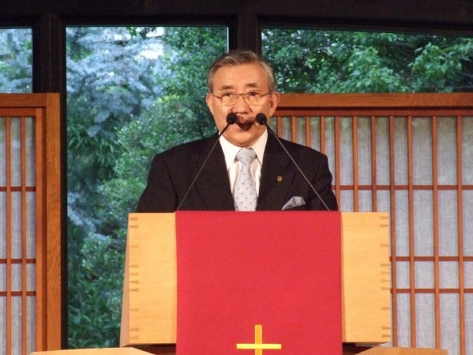 峯野龍弘氏、２０１２年６月２４日、淀橋教会（東京都新宿区）で。