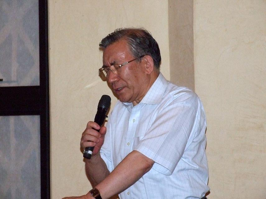 峯野龍弘氏、２０１２年７月１１日、淀橋教会（東京都新宿区）で。