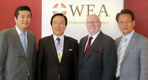 韓国基督教総連合会代表団、２０１４年の総会準備のためにＷＥＡを訪問