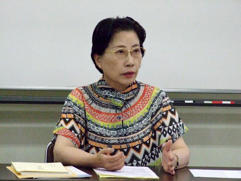 渡邊純子氏、２０１２年７月３０日、お茶の水クリスチャンセンターで。