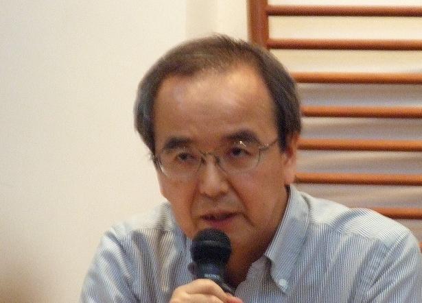 渡辺和人氏、２０１２年８月１３日蒲田御園教会（東京都大田区）で。