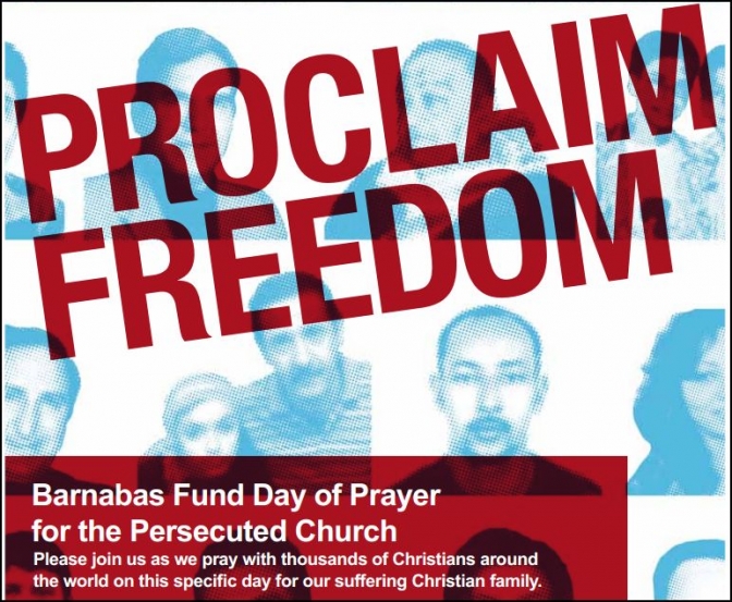 英バルナバスファンドによる１１月１日祈祷を呼び掛けるポスター
